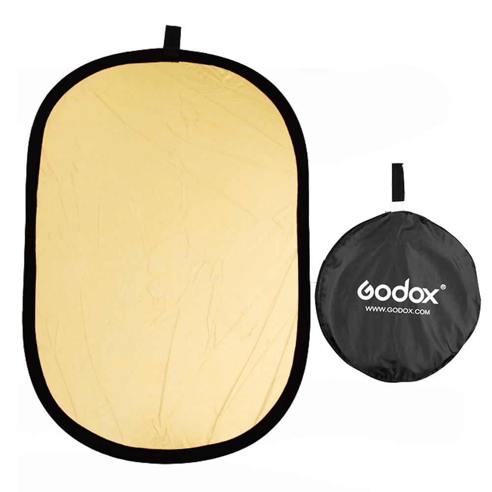 60x90cm / 24"x36 5 en 1 Godox Reflector de luz de múltiples Discos Plegable Redondo para Estudio o fotografía al Aire Libre - translúcido, Plata, Oro, Blanco y Negro