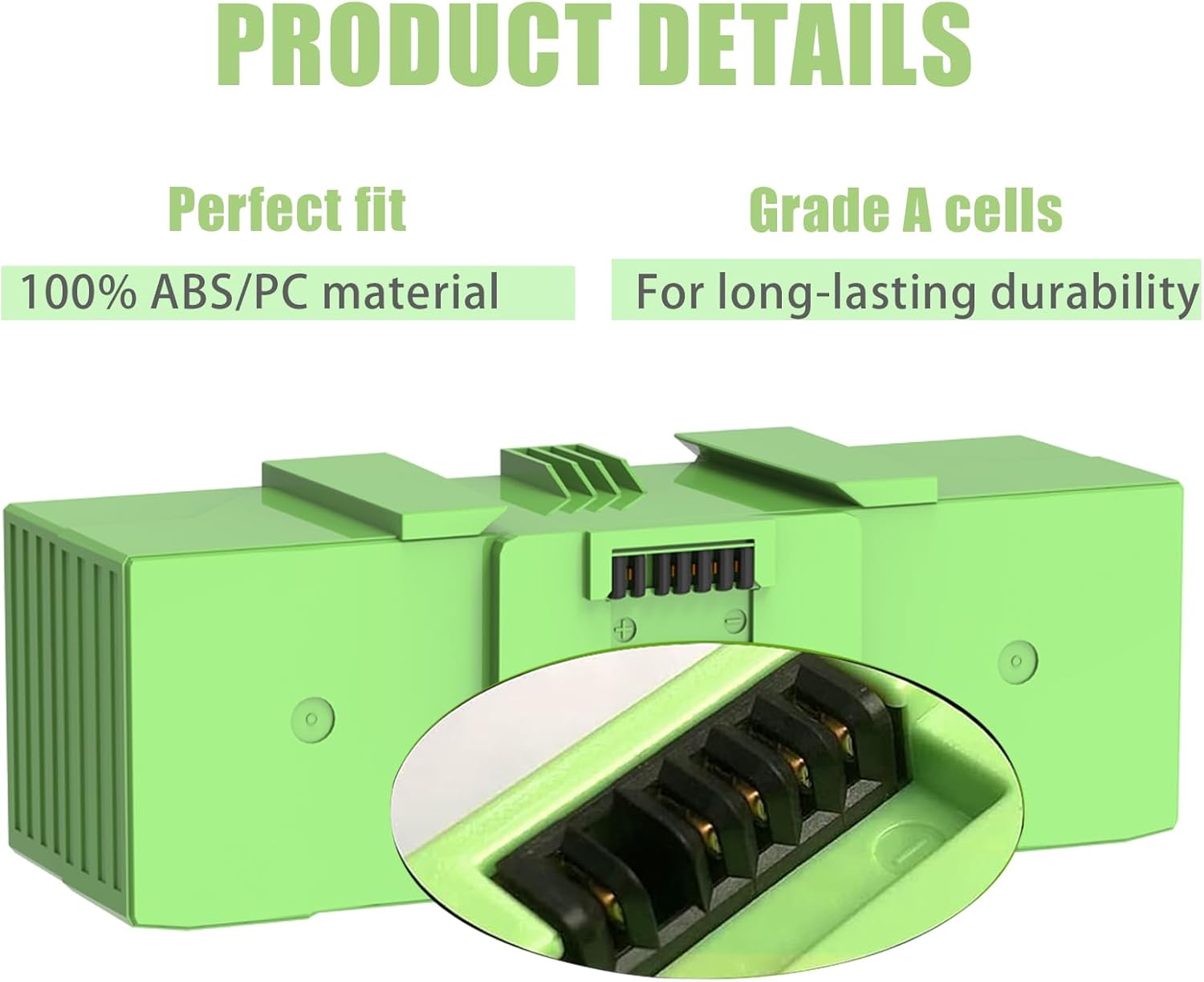 ABL-F 64.2Wh Battery for Roomba e and i Series i7+ i7 7150 7156 7158 7550 i7550 i7558 i8 i8+ i6 i4 i4+ i3 i3+ 3150 3158 e5 5150 e5152 e5154 e6 e6198 Roomba i755020 i7558 14.4V 4460mAh