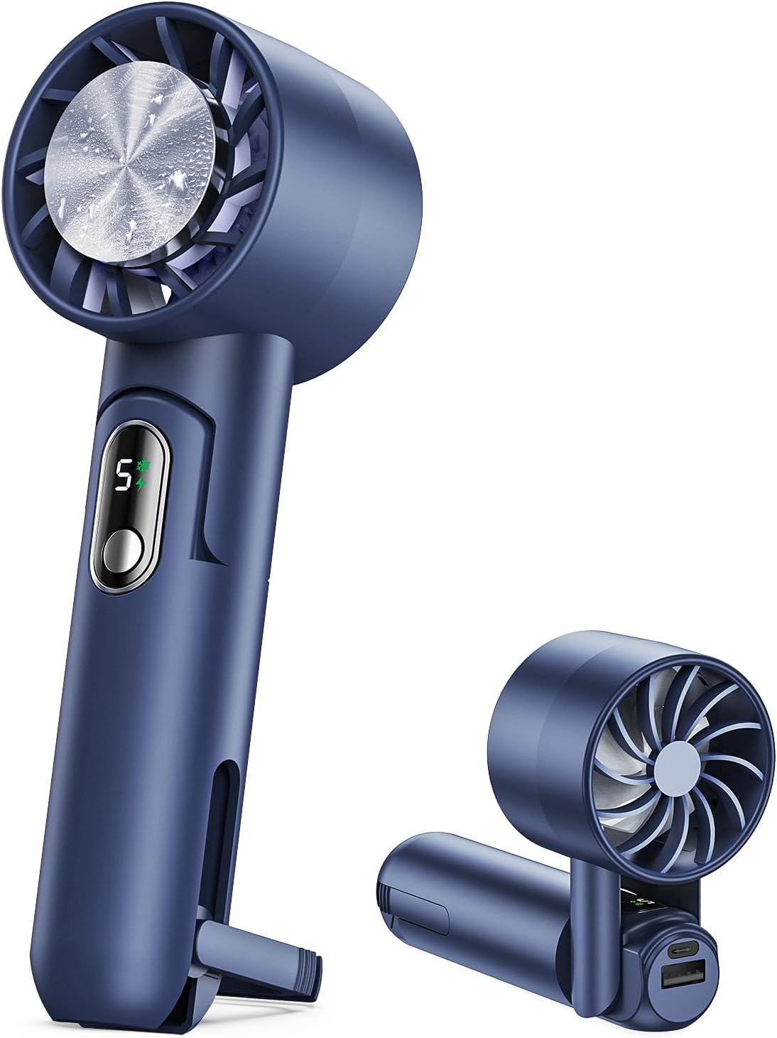 Amazon | 携帯扇風機 手持ち扇風機 【冷却プレート付き 急速冷却】 usb充電式 ハンディファン 3200mAh大容量 3段階風量 ...