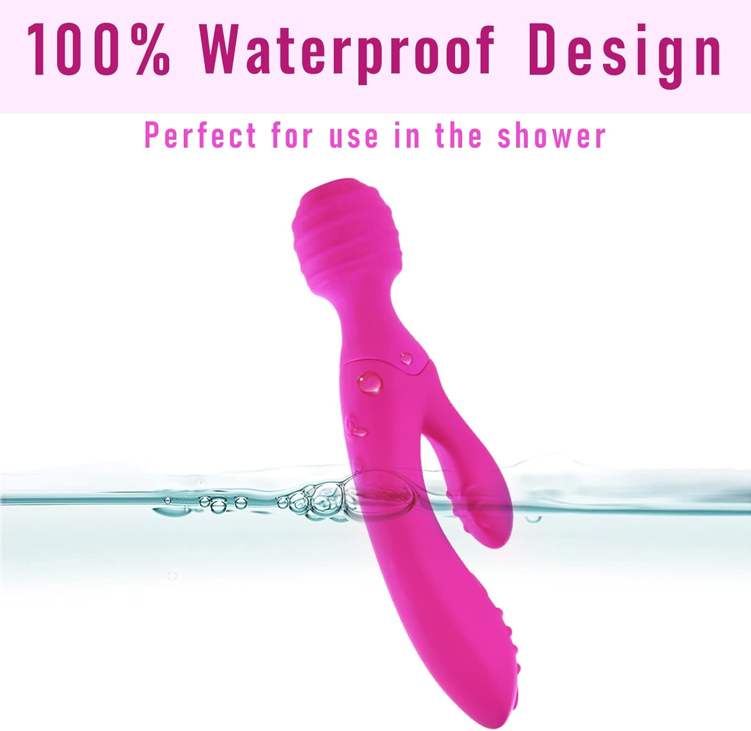 Dildo Rabbit Vibrator G Spot , Women Sex Toys Stimulator Vibrators with Quiet 8 Modes Powerful Waterproof Rechargeable Silicone Vaginal Anal for Women Maturbation or Couple (Rose Red) : Health & Household