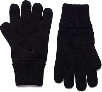 Superdry Mens Knitted Logo Gloves Mittens