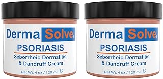 Extra Strength Psoriasis Cream (2 Pack) - Seborrheic Dermatitis & Dandruff Lotion - Advanced Moisturizing Relief Formulated to Treat Itchy Flakey Inflamed Skin and Prevent Future Flares - 4.0 oz ea.