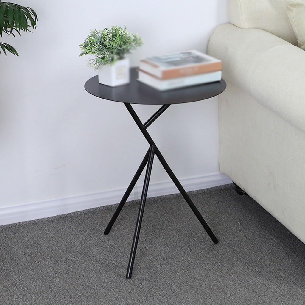 Mesa de centro nórdica sencilla, mesa de centro de hierro forjado, mesa de centro para sala de estar, oficina, apartamento pequeño, mesa de centro redonda, mesas de sala de estar (color: B) Star of
