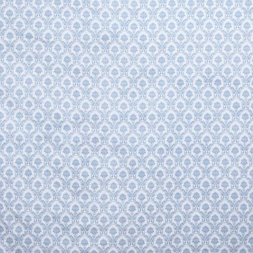 Image of Skyla Bedsheet for Double Bed| King Size 400 TC Cotton| 108 * 108 Inch Bedsheet|King Size Bedsheet with 2 Pillow Covers(Bloom Blue)