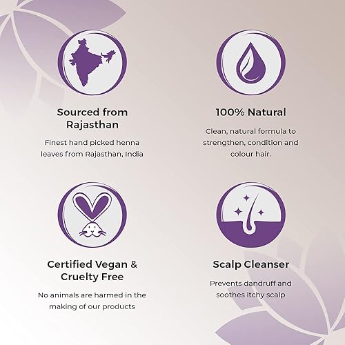 Miniatura 4 de Ayumi, Henna herbal, con 9 hierbas del Himalaya, tratamiento acondicionador, 1 x 5.29 oz