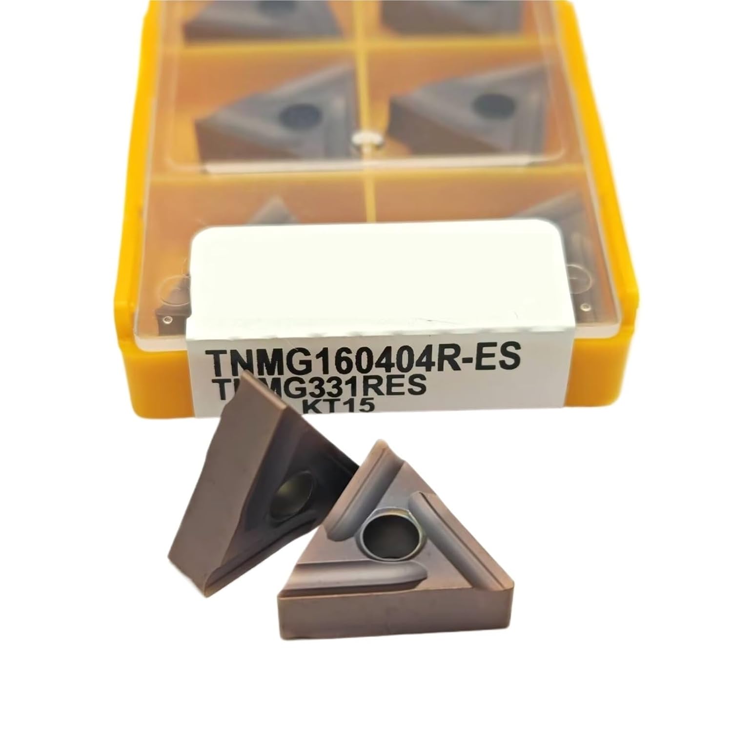 Lathe bits Cutter Inserts 10PCS TNMG160404R KT6020 TNMG160404L Carbide Insert, Cylindrical Turning Tool, CNC milling Cutter(TNMG 160408R KT6020)