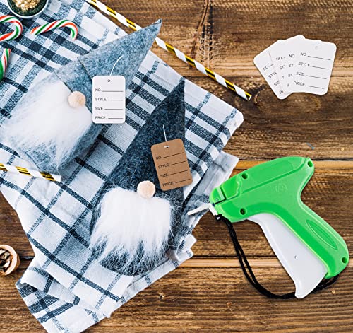 ilauke Etikettierpistole Etiketten Pistole für Textil Set, Heftpistole Etikettiermaschine mit 5 Ersatznadeln+2000 Heftfäden+200 Tags+Anleitung, zum Kleidung Preisschilder Etiketten Preis Marke Tags