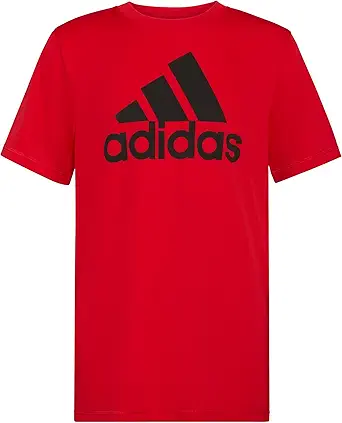 adidas Boys Short Sleeve Aeroready Performance Logo Tee