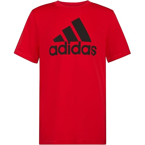 adidas Boys' Stay Dry Climalite Short Sleeve T-Shirt