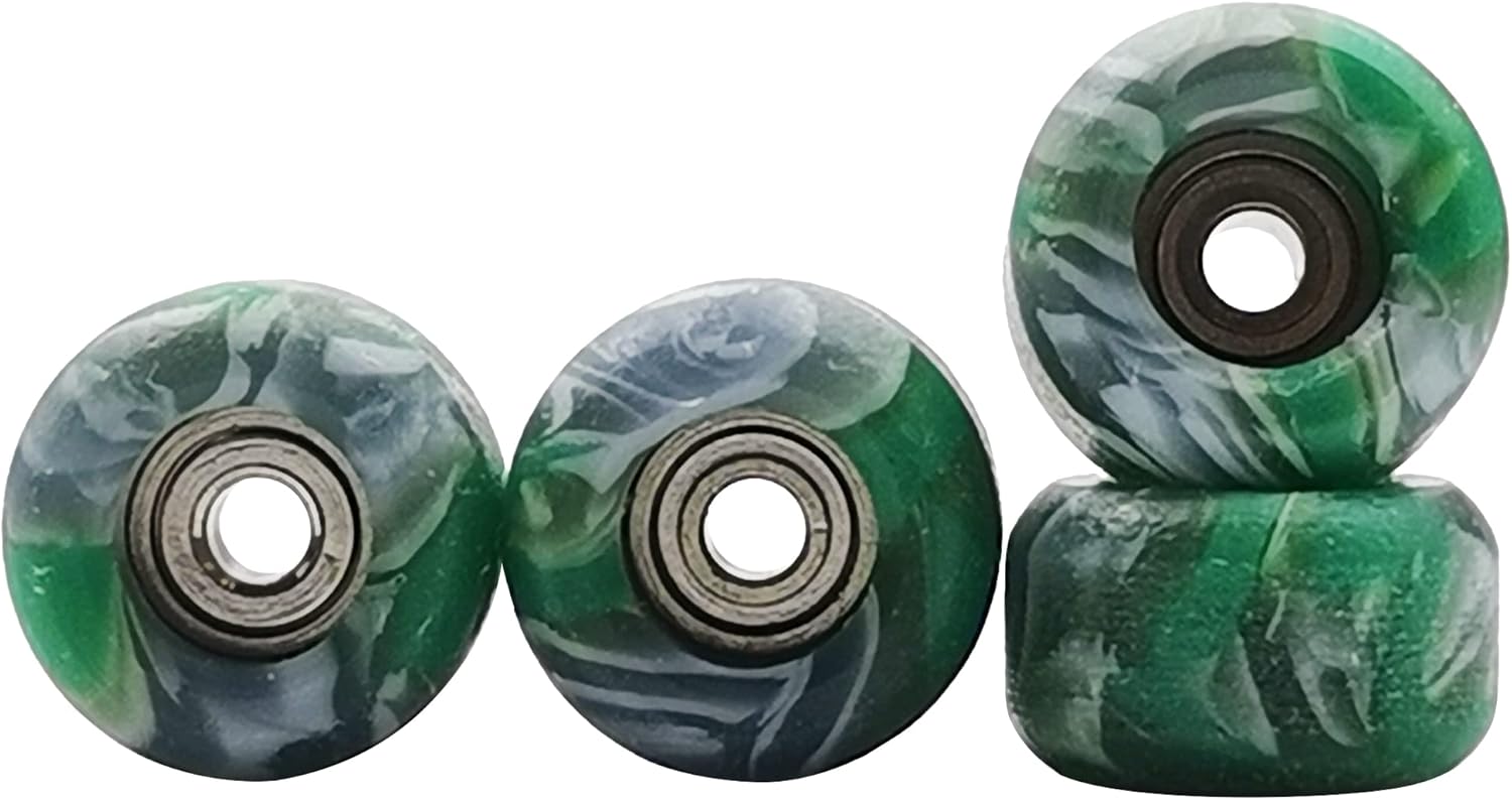 RACOFSB Fingerboard Wheels with Bearing CNC Lathed Swirl