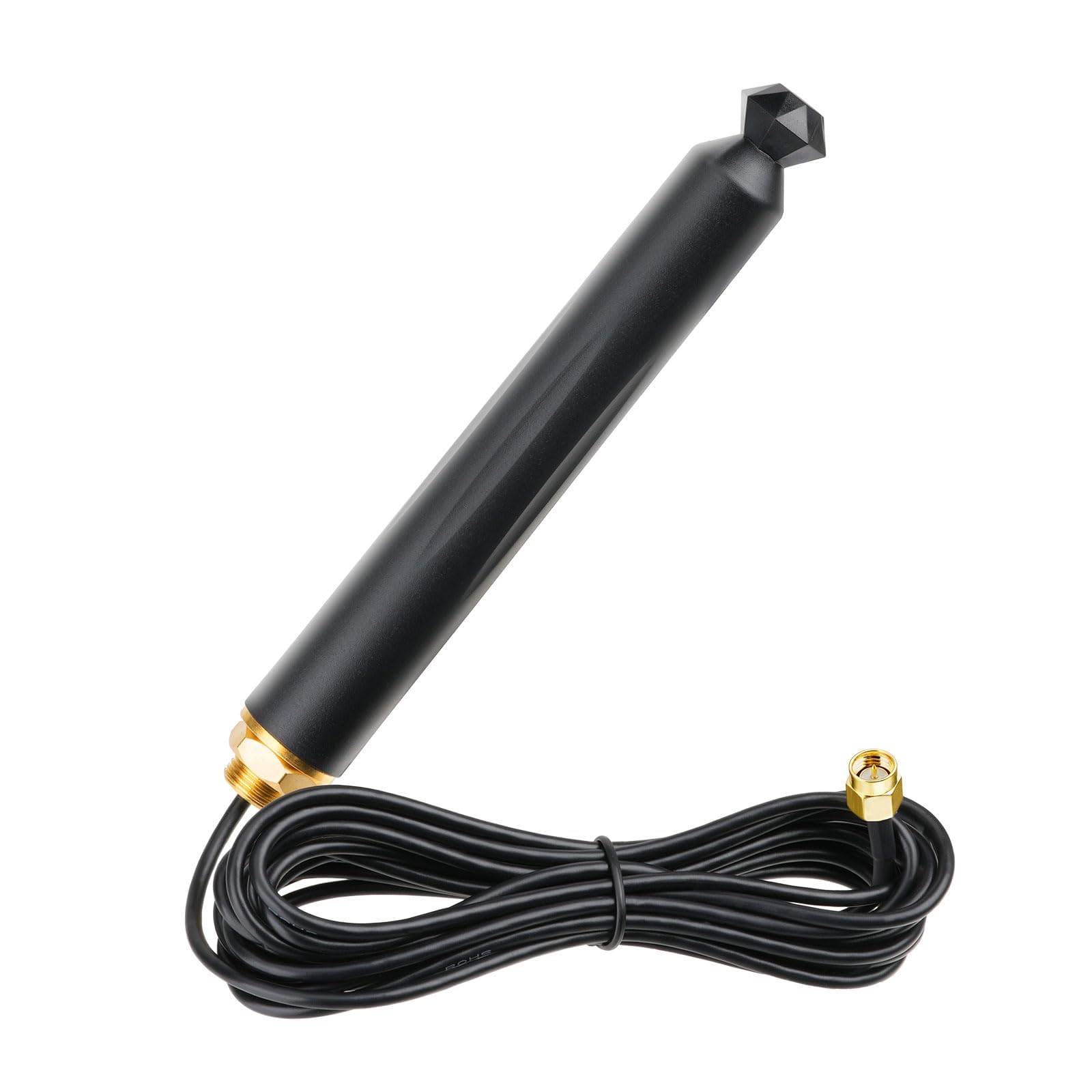 Superbat Antenne 4G LTE Extérieure 10dBi avec Câble RG174 3m SMA Mâle | 50 Ohms, pour Autoradios de Bateau, Voiture, Camping-Car, Moto, Tracteur, VTT et UTV