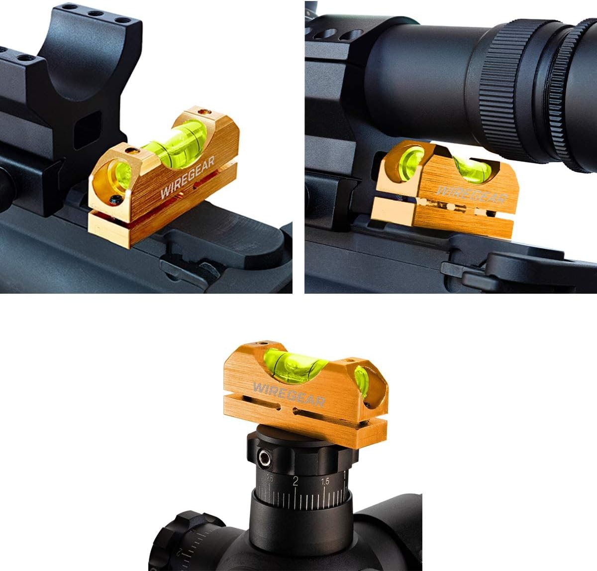 W WIREGEAR Scope Leveling Tool Scope Mounting Level Universal and Professional Tool and Stored in Case for Maintenance