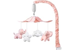 FEISIKE Baby Crib Mobile for Girls Boys with Elephant