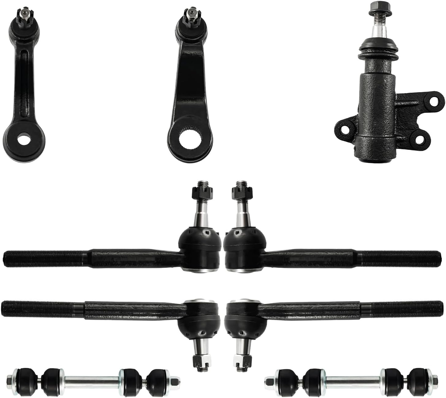 Torchbeam 15Pcs Front Upper Control Arm and Ball Joints Assembly K620160 K620161/Front Adjustment Sleeves Set ES2004 Front For 1993-1999 C1500, C1500 Suburban, Yukon RWD 1993-2000 C2500 Tahoe RWD