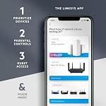 Linksys MX8000 Velop Mesh WiFi 6 System, Router Replacement Tri-Band Wireless Network for Whole Home Coverage, 5,400 Sq. ft Coverage, 80+ Devices, Speeds up to (AX4000) 4.2Gbps- 2 Pack