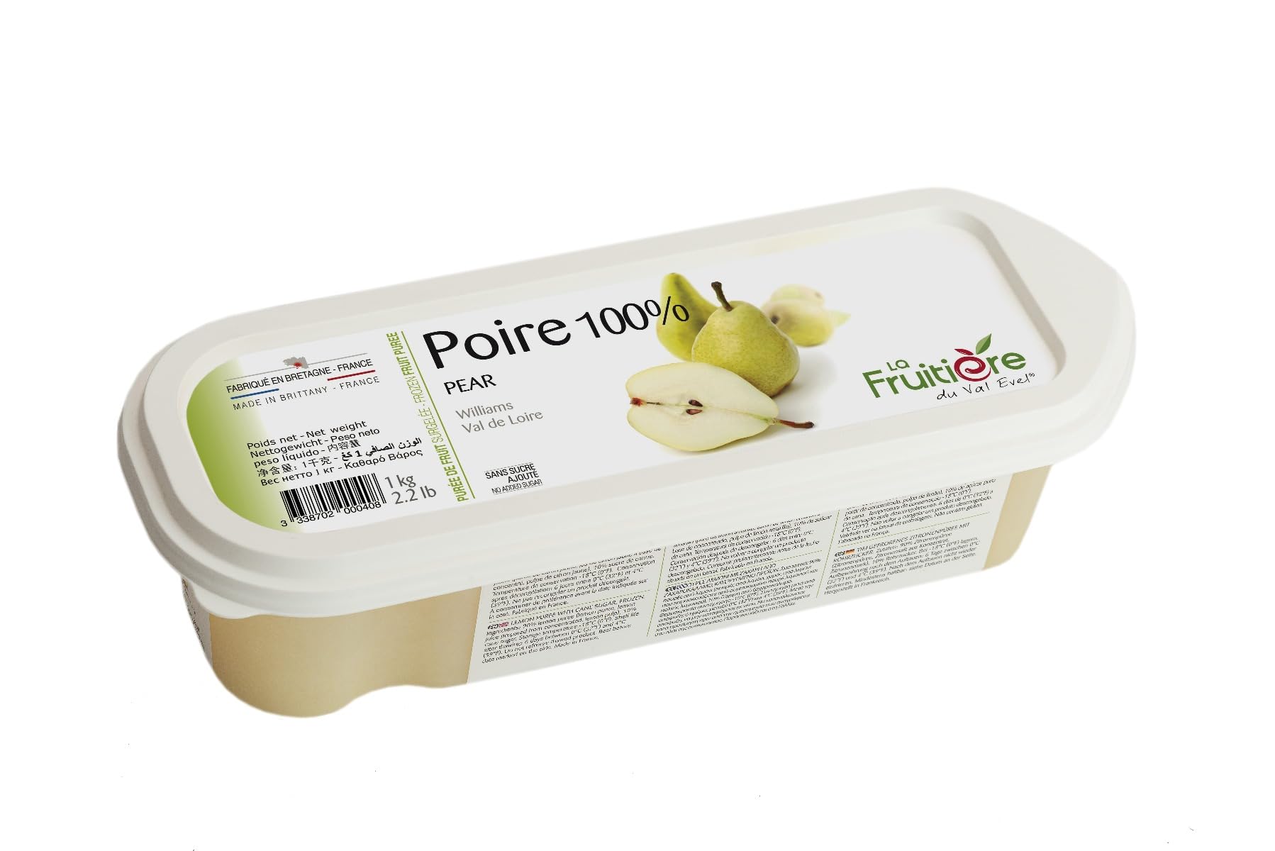 LA FRUITIEREPuree Pear Frozen 1 Kg