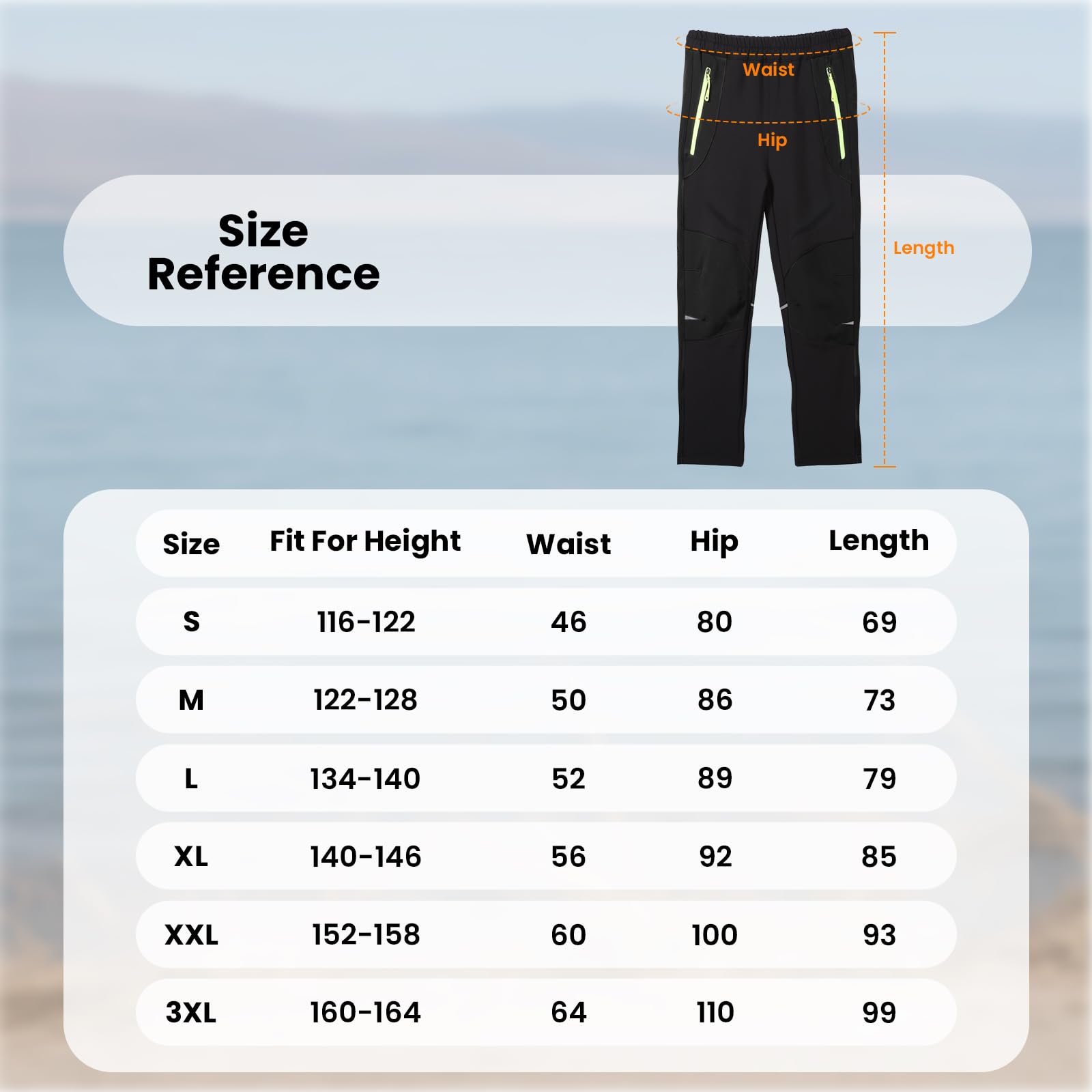 SUKUTU Pantalones Outdoor para niños Pantalones de montañismo con Forro Polar Niñas Niños Gruesos Impermeables Otoño e Invierno