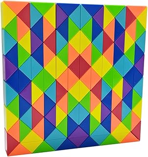 Comprar Magic Snake Cube Puzzle Serpiente Cumpleaños Fiesta de Navidad Bolsa de Relleno Relleno para Niños Rompecabezas Cerebro Teaser Juguete Educativo Color Arco Iris Multicolor (144 bloques de segmentos)
