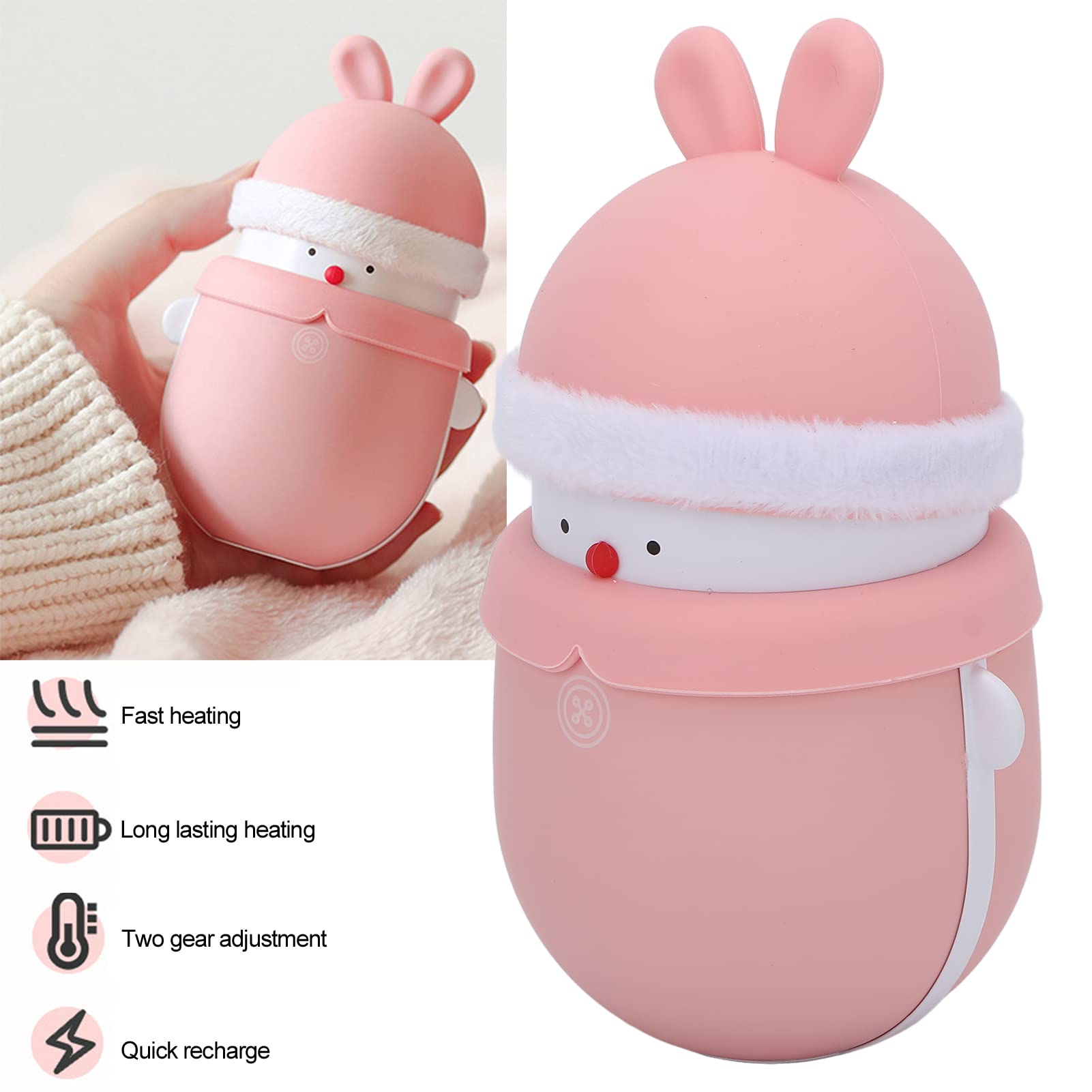Ogrzewacz do rąk, USB akumulator Mini przenośny bałwan elektryczny ogrzewacz do rąk Power Bank do szkolnego biura Home Camping jazda na rowerze