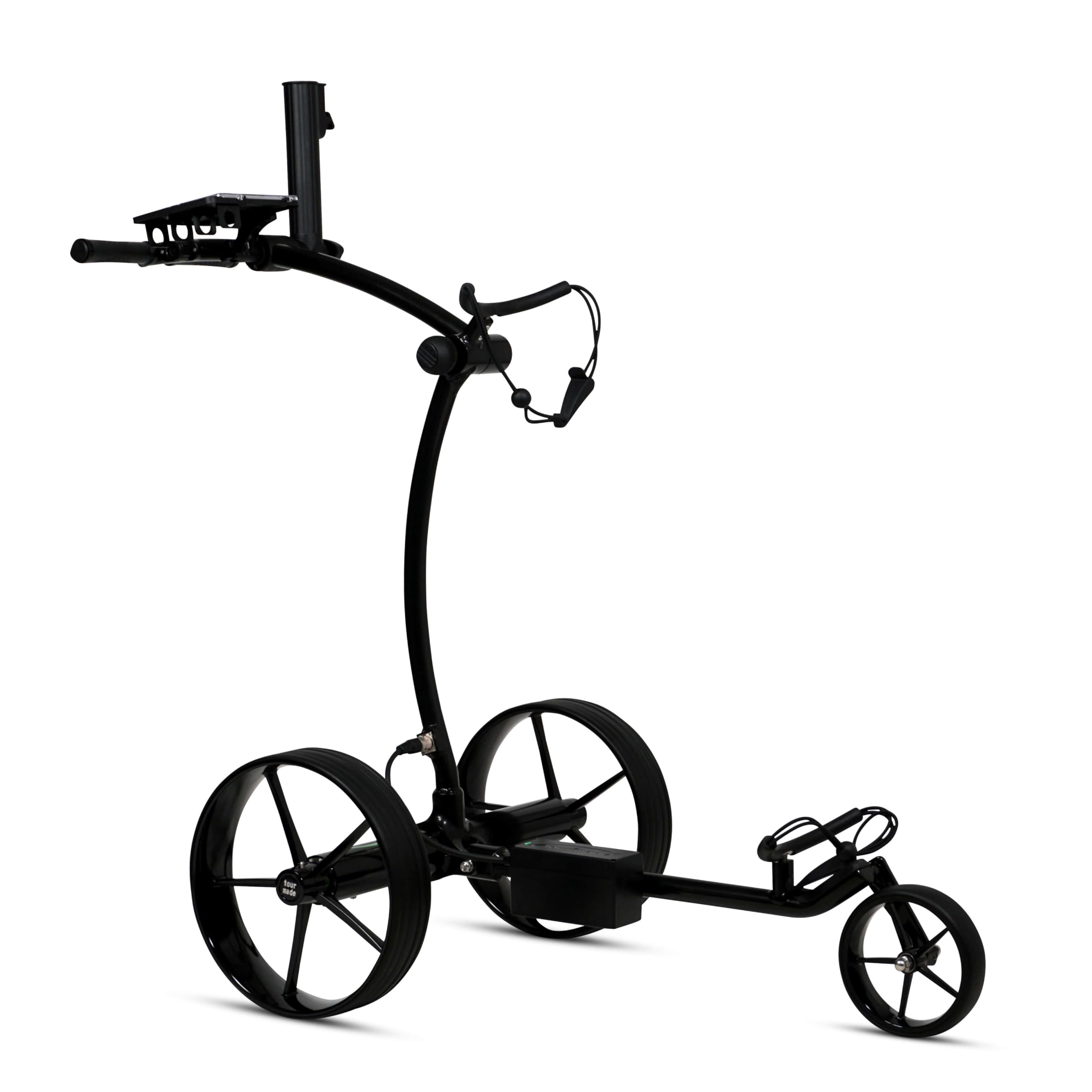 tour made RT-630 / RT-630S Carro de golf eléctrico, motor dual, marcha atrás, freno de descenso de montaña, batería de litio para 27-36 agujeros, muchos accesorios, calidad de marca alemana