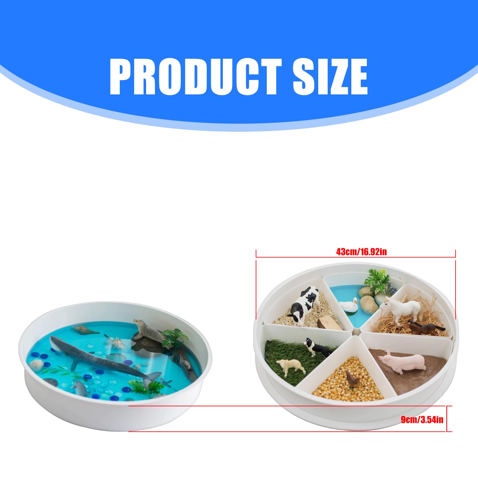 Kits De Bandeja Juego Sensorial con Bandeja Divisoria para Niños Promueve Habilidades Motoras Y Desarrollo La Escuela Desarrollo