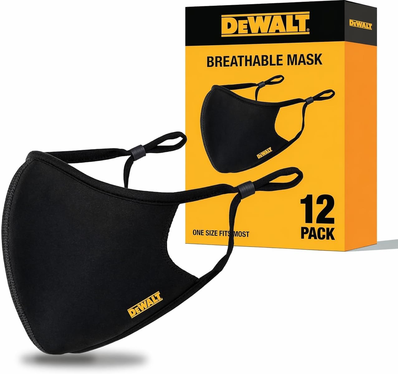 DEWALT Heavy Duty Breathable Cloth Face Masks