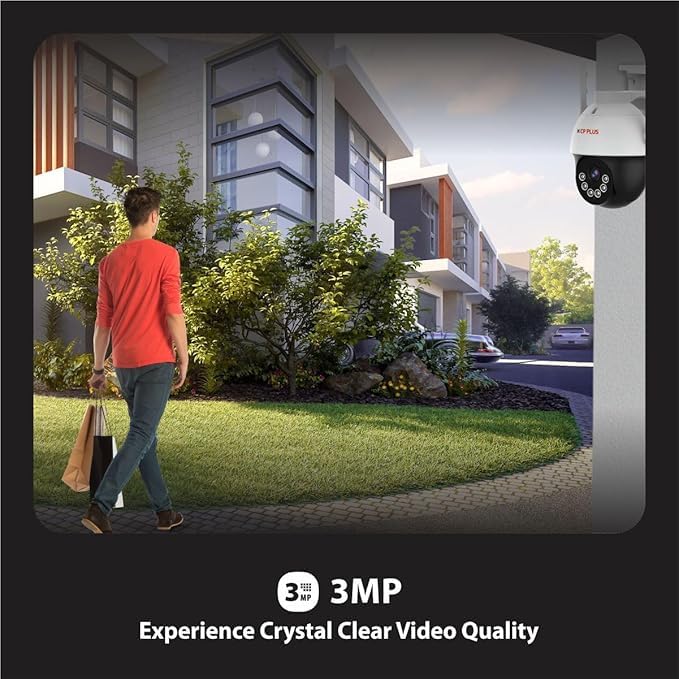 Image of CP PLUS 3MP 4G SIM-Based Wireless Security Outdoor CCTV Camera for Home | CTC Cyber Secure Tech | Human Detection | Motion Alerts | IR Night Vision 30M | SD Card Recording | EZ-S35T