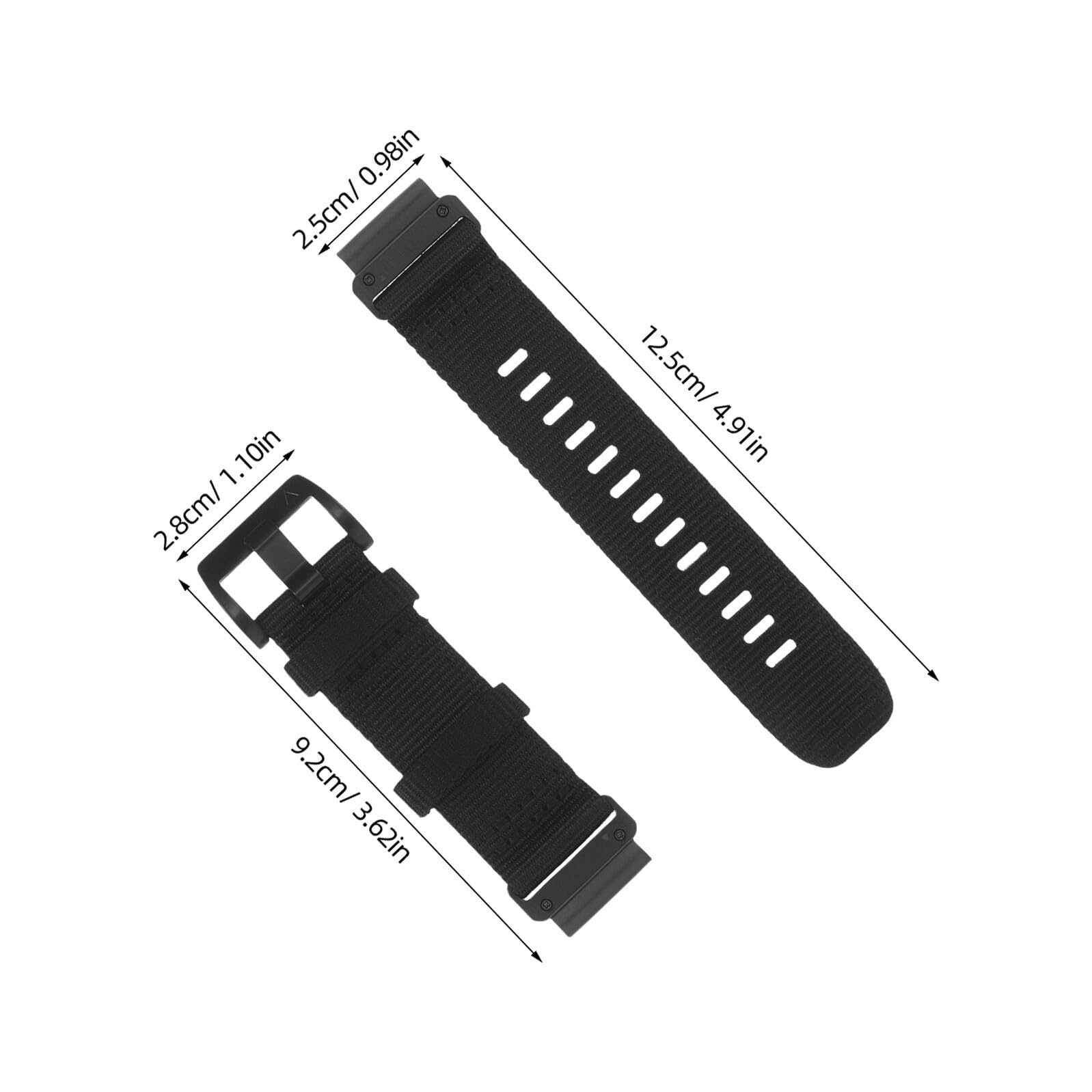 Zerodeko Cinturino in Nylon a Sgancio Rapido 20Mm Nero per da Uomo e Donna Regolabile Resistente All’Acqua Compatibile con Orologi Accessorio Versatile per Uso Quotidiano e Sportivo