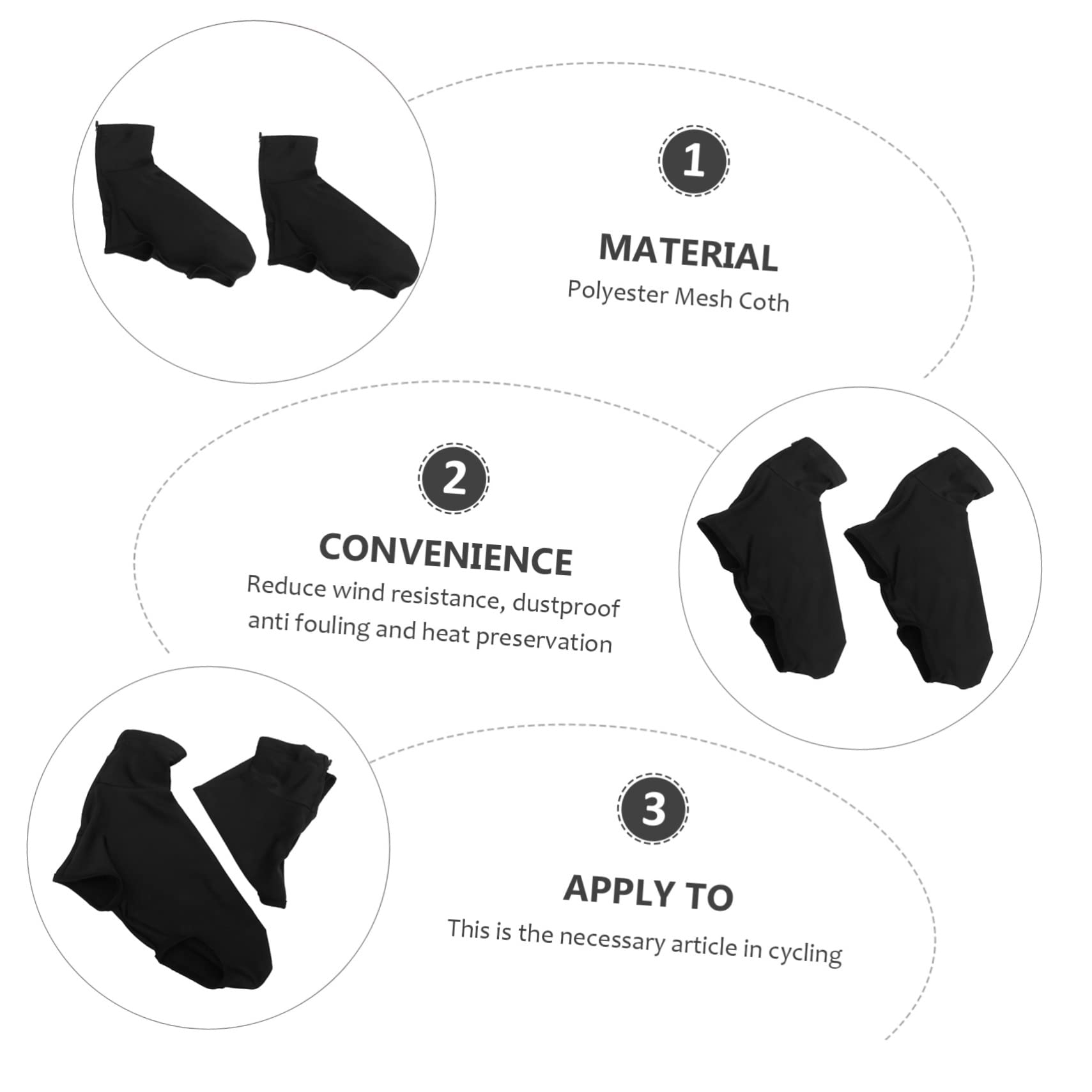INOOMP 3 Piezas Cubierta del Zapato Chanclos Al Aire Libre Ciclismo Bicicleta Cubrezapatillas Ciclismo Cubierta Botas Lluvia Bike Hombres y Mujeres Juegos Invierno
