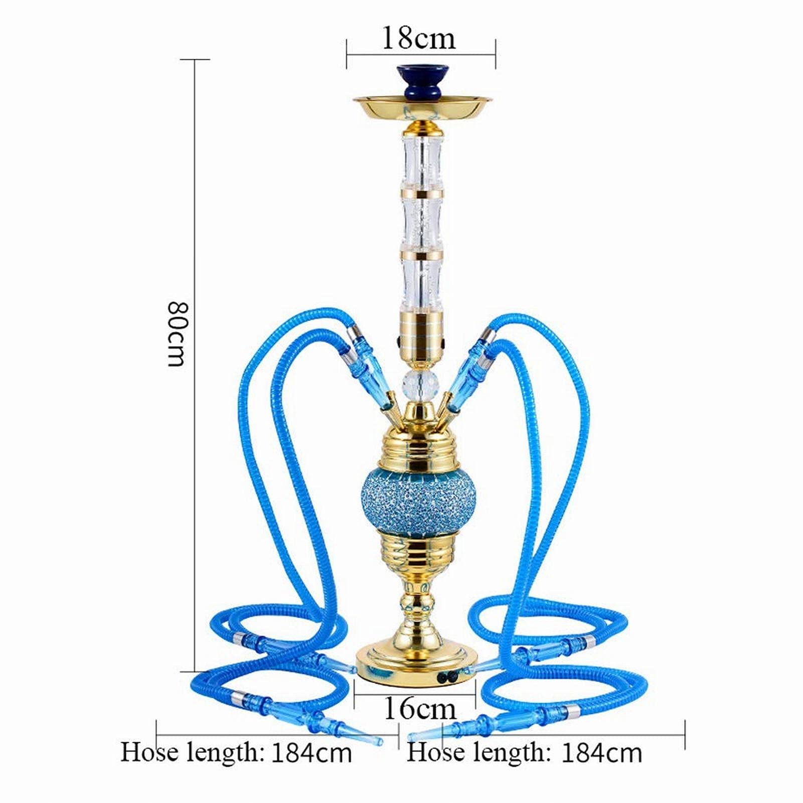 Set Di Narghilè Di Lusso Con Il Kit Narghilè Con 4 Tubi Arabo Narghilè Con Luci Colorate Un Regalo Per I Tuoi Parenti E Amici