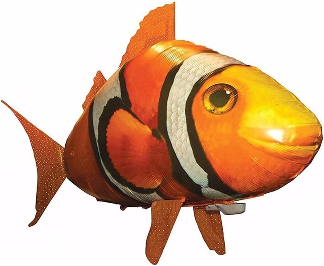 DHOD Remote Control Shark Toys Air Swimming Fish Animal Toy Remote Radio Blimp Inflatable Balloon Flying Shark (Size : Clownfish)