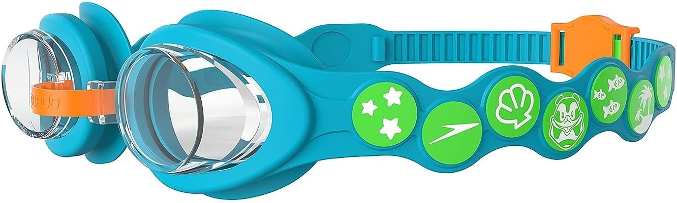 Speedo Unisex Kids Sea Squad Mask Tint-Lens Swim Goggles for Tot's (Age Range - 6-14 Years) - Blue & Green
