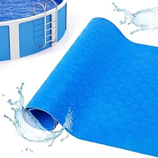 16"x36" Swimming Pool Ladder Mat, Non-Slip Swimming Pool Ladder Pad Step Mat with Texture for Above Ground Pools Liner Stairs (dot)