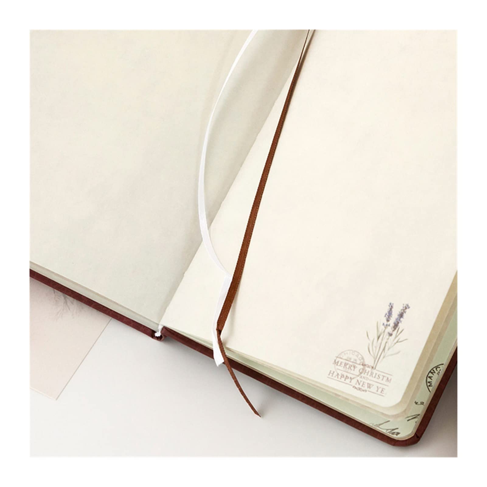 Hardcover Diario retrò Taccuino Blank Blank Insert Super Spessa 260 pagine 13 * 19 cm Blocco note for ufficio forniture for ufficio (Color : 02)