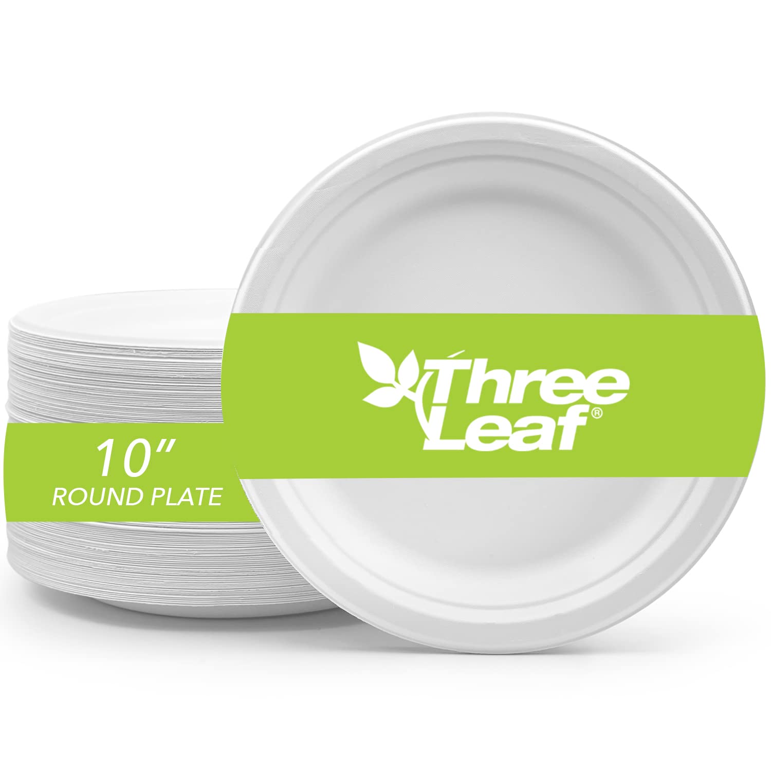 Platos Desechables 150 Unidades De Papel 23 Cm Blanco Redondo Desechable Pequeño Caña De Azúcar Desechable Vajilla Desechable Platos De Fiesta Biológicamente Biodegradables Desechables Platos De
