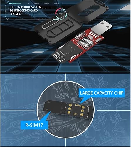 Miniatura 7 de Erhai Adhesivo de tarjeta de desbloqueo dedicado de capacidad R-SIM17 para 13PRO, 13, 13Mini, 12, 11, Xs Max, XS, XR, X, 8, 7