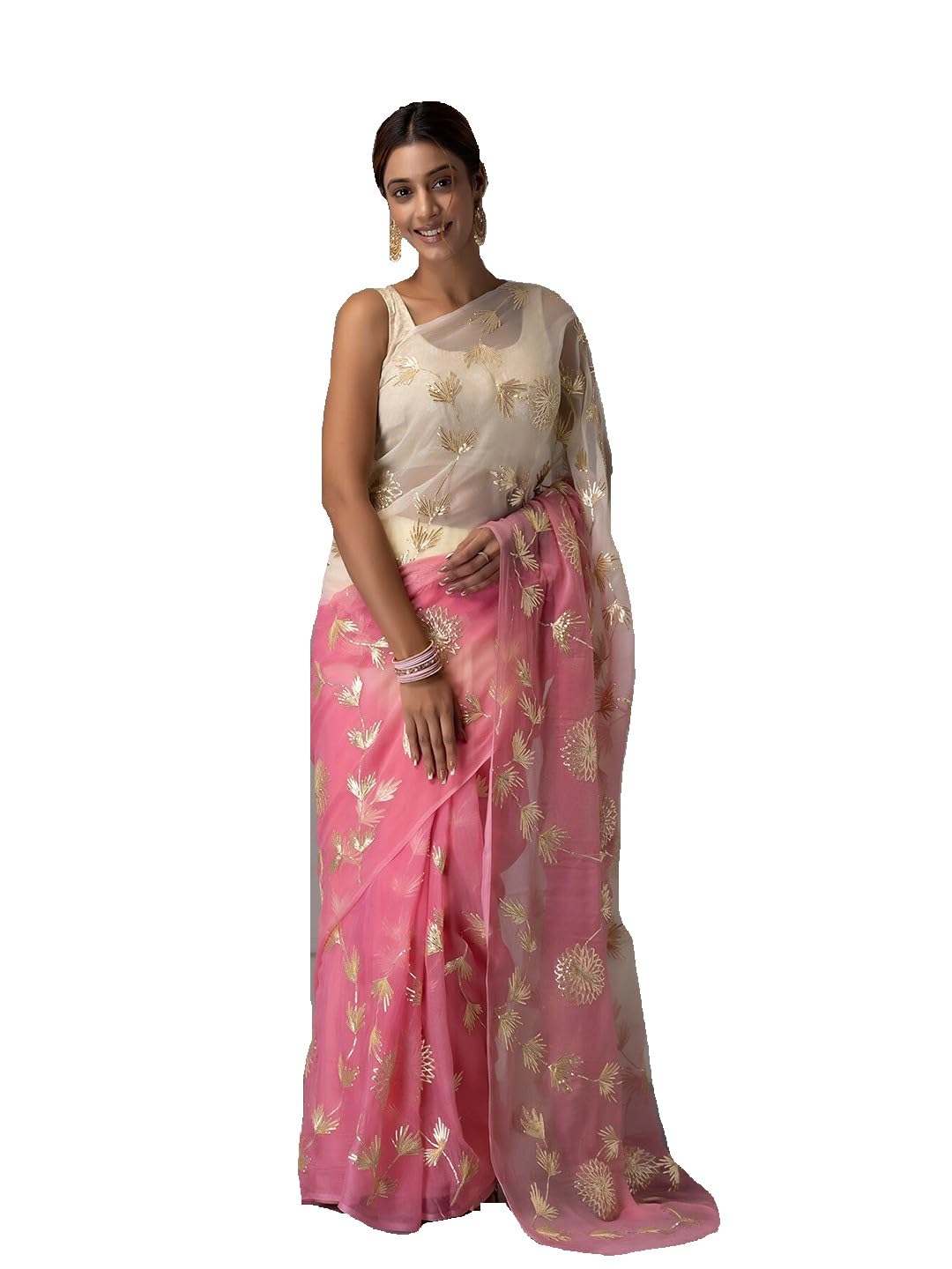 RAJESHWAR FASHION WITH RF Rajasthani Gota Patti Embroidery Work Organza... RAJESHWAR FASHION WITH RF Rajasthani Gota Patti Embroidery Work Organza...