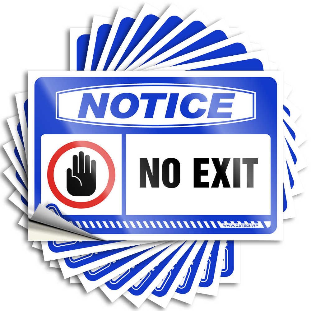 Fzfn Colour Tattoo Books Necessities Waterproof - Notice No Exit Bumper Self Adhesive Decal For Essentials Use(8X12cm)