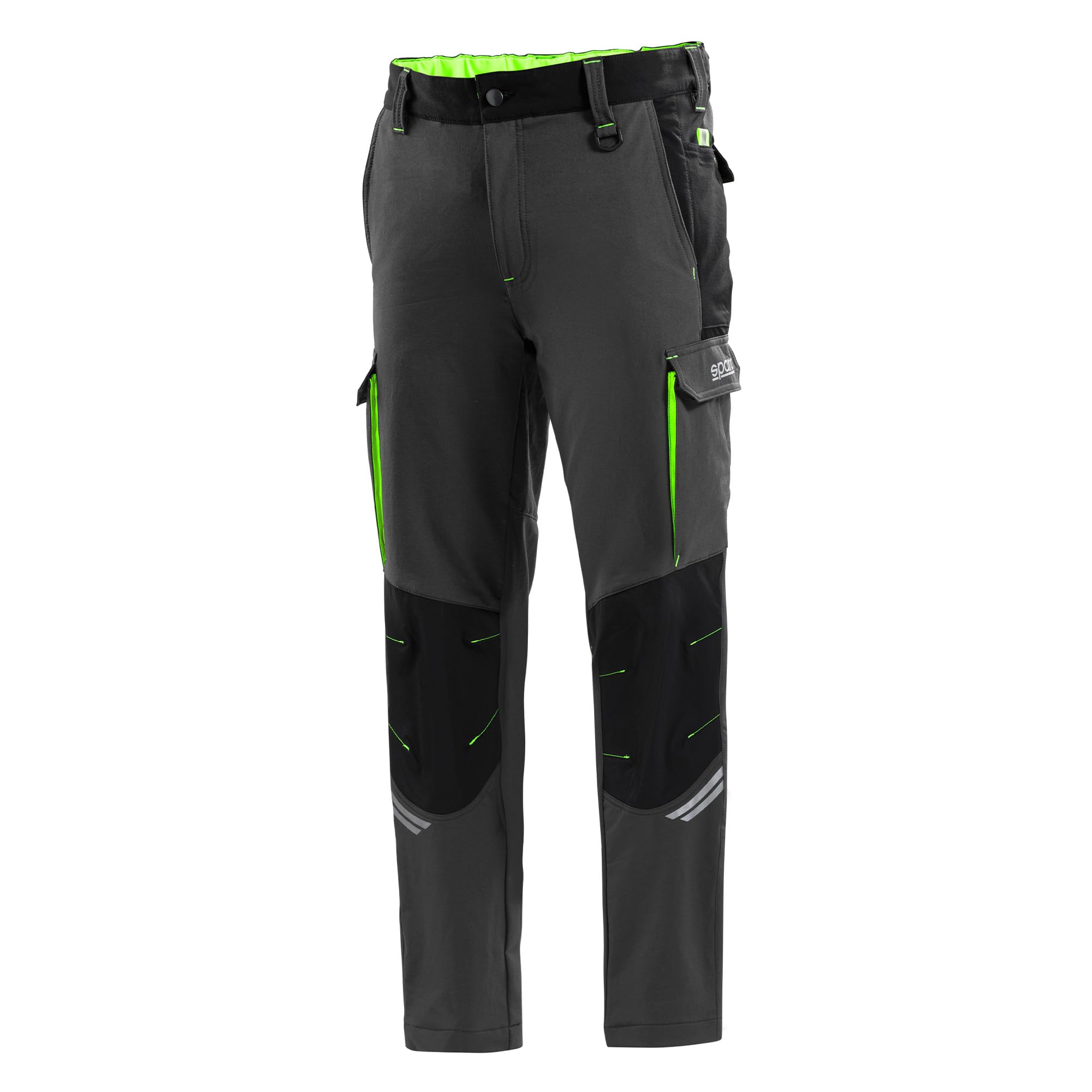 Sparco Arbeitshose Oregon für Herren. Hose aus technischem Gewebe Nylon Stretch 240 g/m². Mehrere Taschen mit Verstärkungen an den Knien, hervorragende Strapazierfähigkeit. Modell Tech Light L