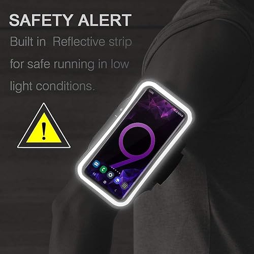 Miniatura 7 de Brazalete para Galaxy S10 S9 S8, JEMACHE Gym Running Ejercicios Entrenamientos Teléfono Banda para Samsung Galaxy S10S9S8S7 Edge (morado)