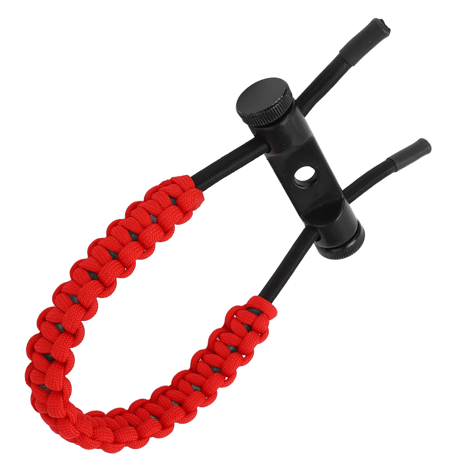 Élingues de Poignet D'arc à Poulies, Corde de Cordon de Dragonne Durable Réglable, Tresse de Dragonne de Chasse pour L'exercice D'entraînement, élingues de Poignet D'arc de Tir à L'arc(Rouge)