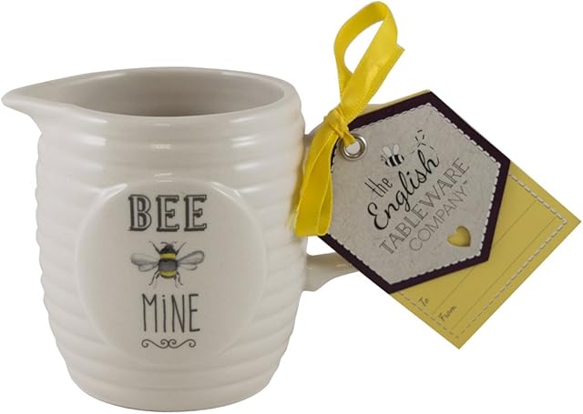 English Tableware Company Bee Happy Bee Mine Creamer Milk Jug 200ml