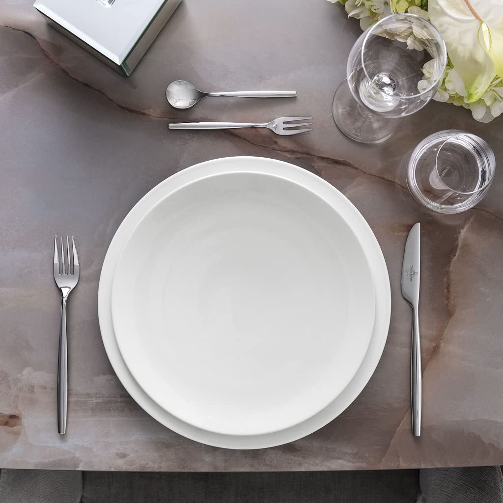 Villeroy & Boch Signature MetroChic blanc assiette de présentation et plat à tarte, diamètre 33 cm, blanc