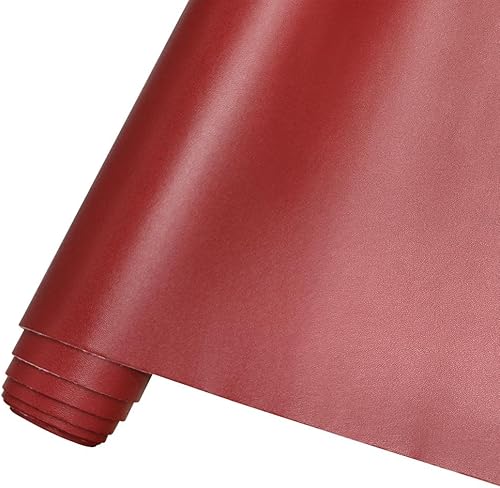 Miniatura 33 de HYANG - Hojas de piel sintética de color liso beige, 1 rollo de 12 x 53 pulgadas, piel sintética ideal para hacer proyectos de manualidades hechos a