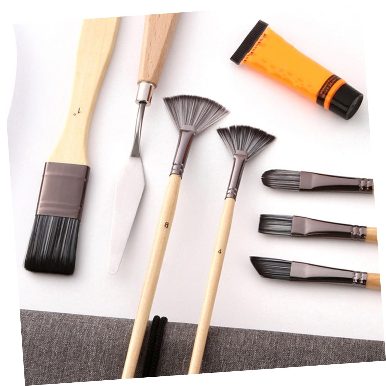 Juego de 24 Pinceles de Artista de Nailon para Pintura
