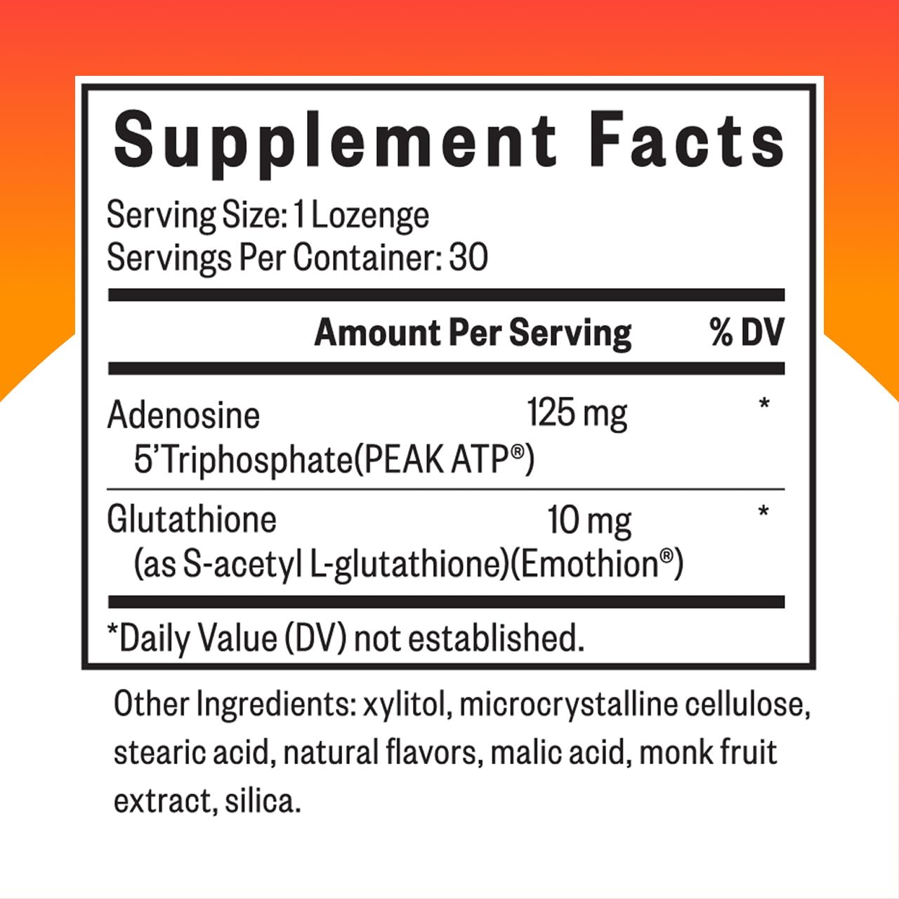 Seeking Health Energy Nutrients with Glutathione, 30 Lozenges — Amazon image 2