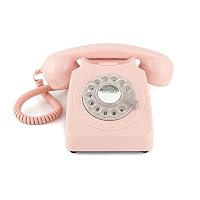 GPO 746 Rotary Telefono Fisso Retro anni ‘70, Telefono Classico con Interruttore per Suoneria