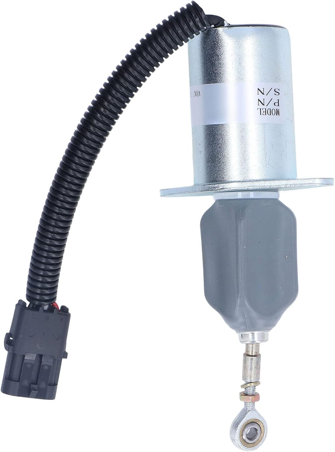 Fuel Shutdown Solenoid Valve 3935650, Replacement for 6CT, Flameout Solenoid Valve with Accuracy and Material, 24V Fuel Stop Off Solenoid for Heavy
