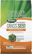 Scotts Turf Builder Grass Seed Bermudagrass with Fertilizer and Soil Improver, Drought-Tolerant, 1 lb.
