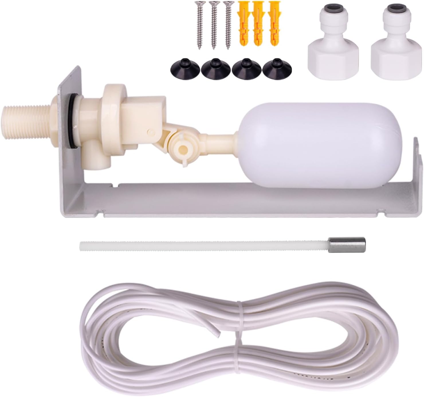 Water Fountain Auto Fill System,Water Leveler Float Kit,Auto Pool Filler Pond Auto Fill Float Valve with Adjustable Arm for Outdoor Fountains, Gardens, Ponds, Tank，Aquarium, Pool